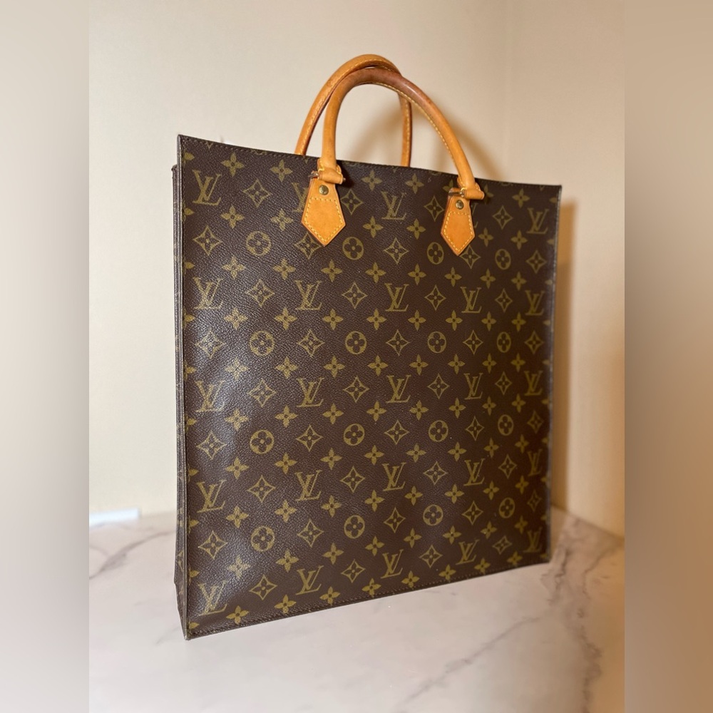 Louis Vuitton Monogram Sac Plat Tote Handbag